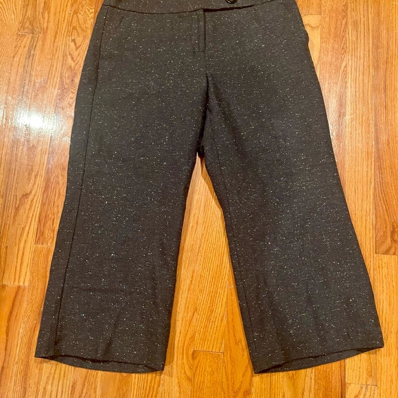 Bandolino Women’s Speckled Tweed Cropped Wide Leg Pants SZ 8 - Picture 10 of 13